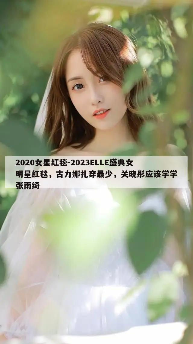 2020女星红毯-2023ELLE盛典女明星红毯，古力娜扎穿最少，关晓彤应该学学张雨绮