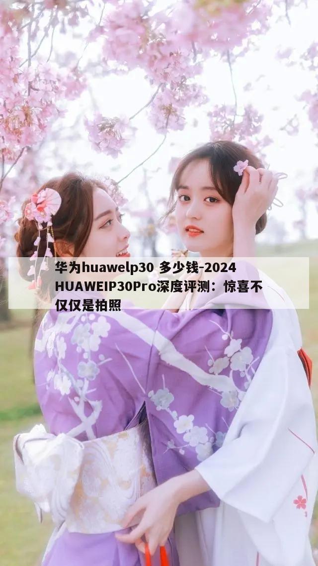 华为huawelp30 多少钱-2024HUAWEIP30Pro深度评测：惊喜不仅仅是拍照