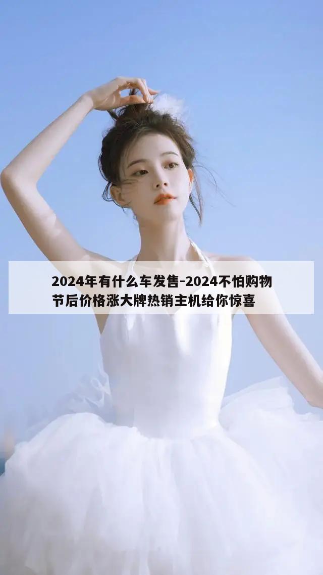 2024年有什么车发售-2024不怕购物节后价格涨大牌热销主机给你惊喜